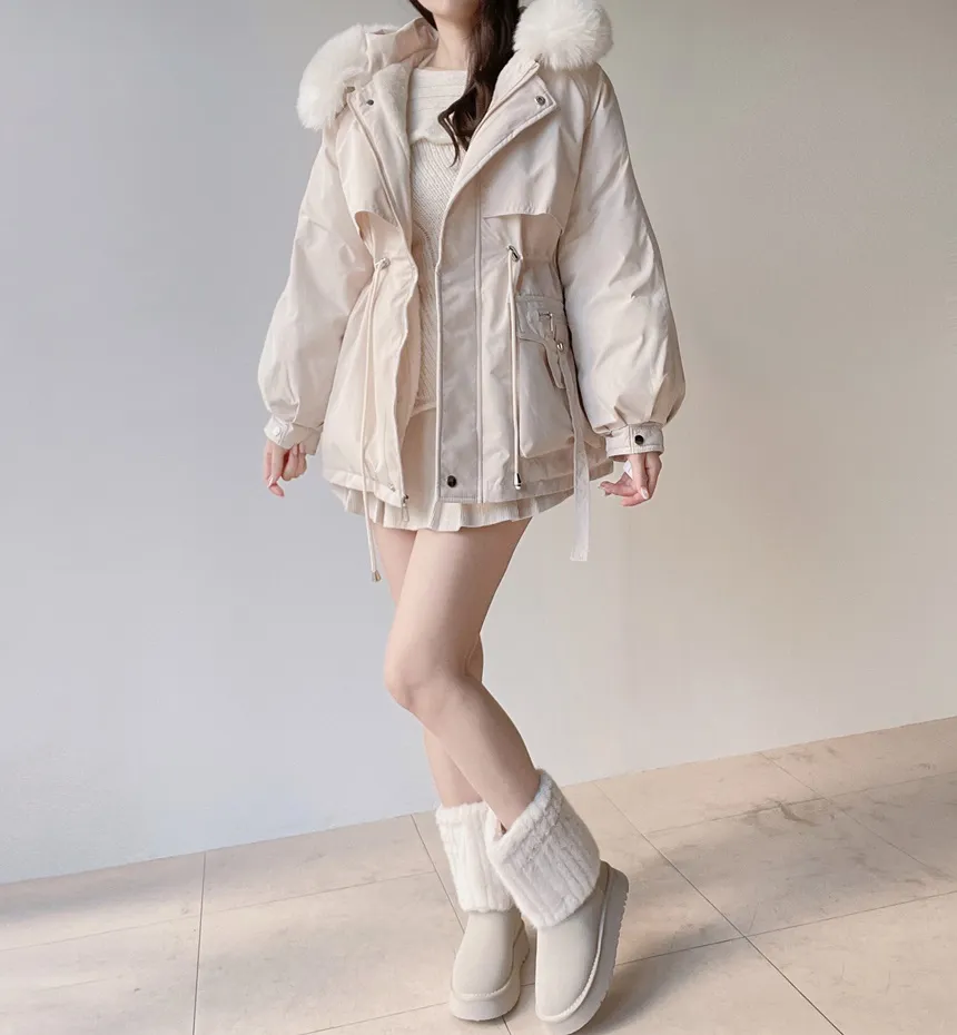 オフショルダーアンバランスホルターネックニット | mirangmirang | 詳細画像8