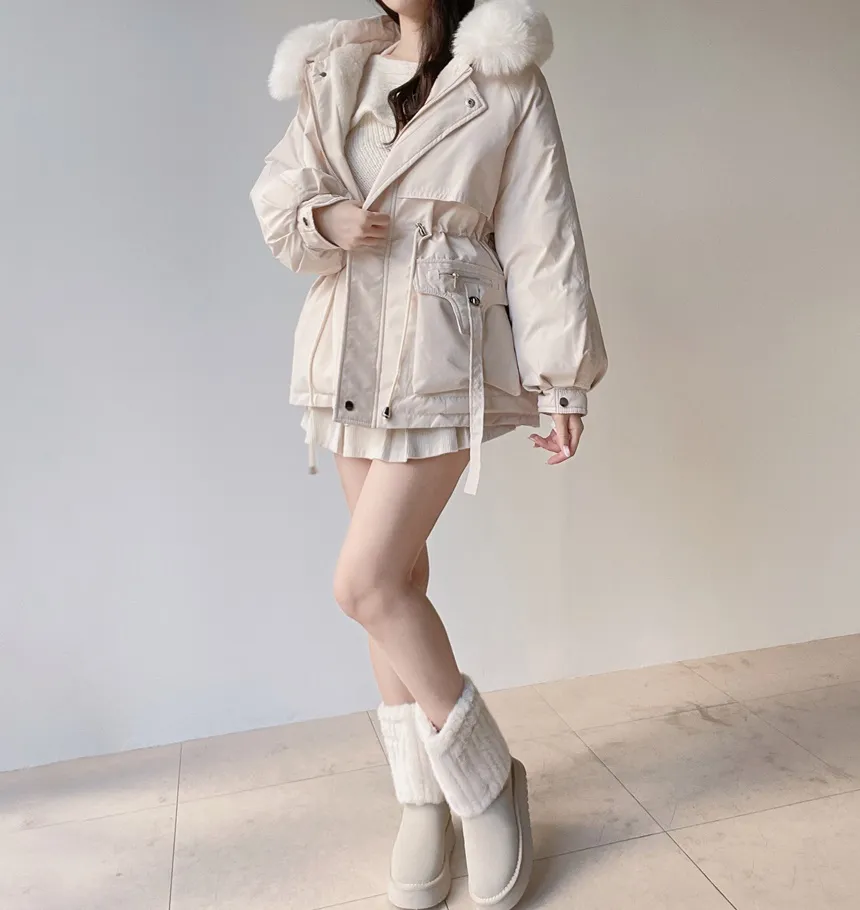 オフショルダーアンバランスホルターネックニット | mirangmirang | 詳細画像11