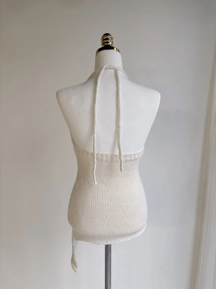 オフショルダーアンバランスホルターネックニット | mirangmirang | 詳細画像17