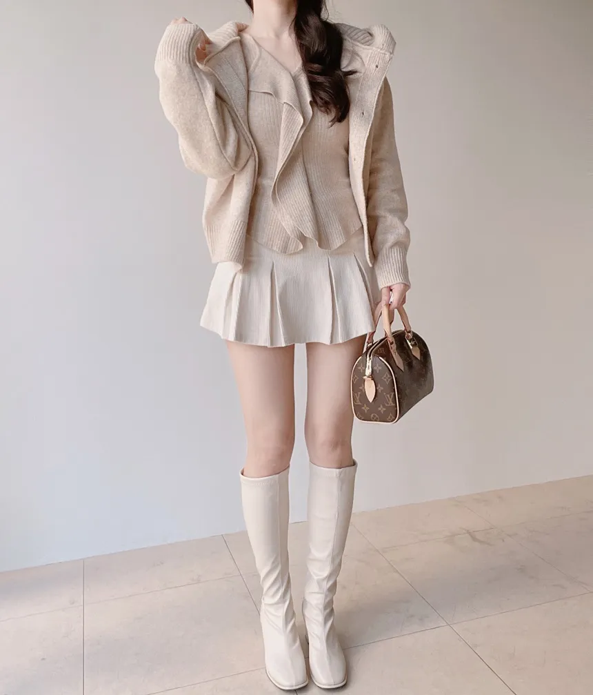 リブフリルニットストラップ付 | mirangmirang | 詳細画像45