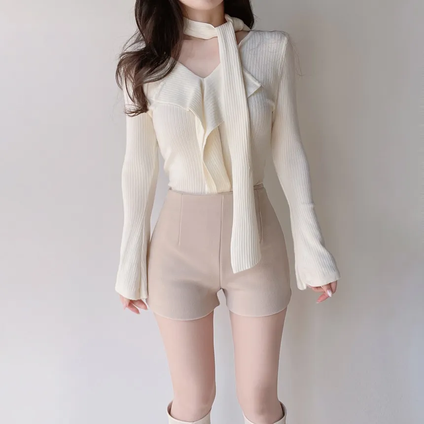 リブフリルニットストラップ付 | mirangmirang | 詳細画像47