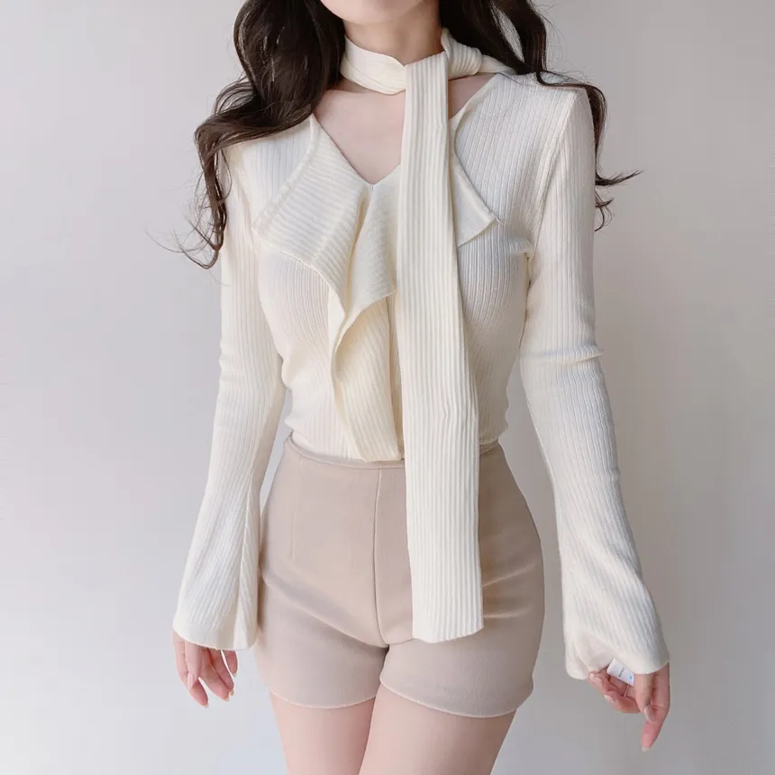 リブフリルニットストラップ付 | mirangmirang | 詳細画像52