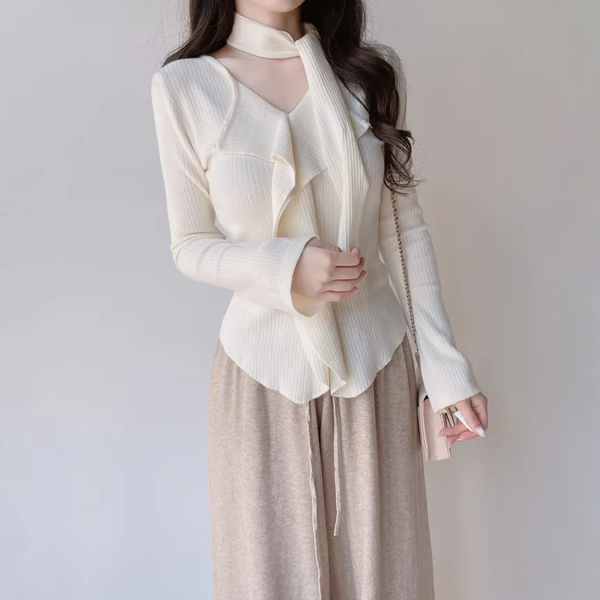 リブフリルニットストラップ付 | mirangmirang | 詳細画像58