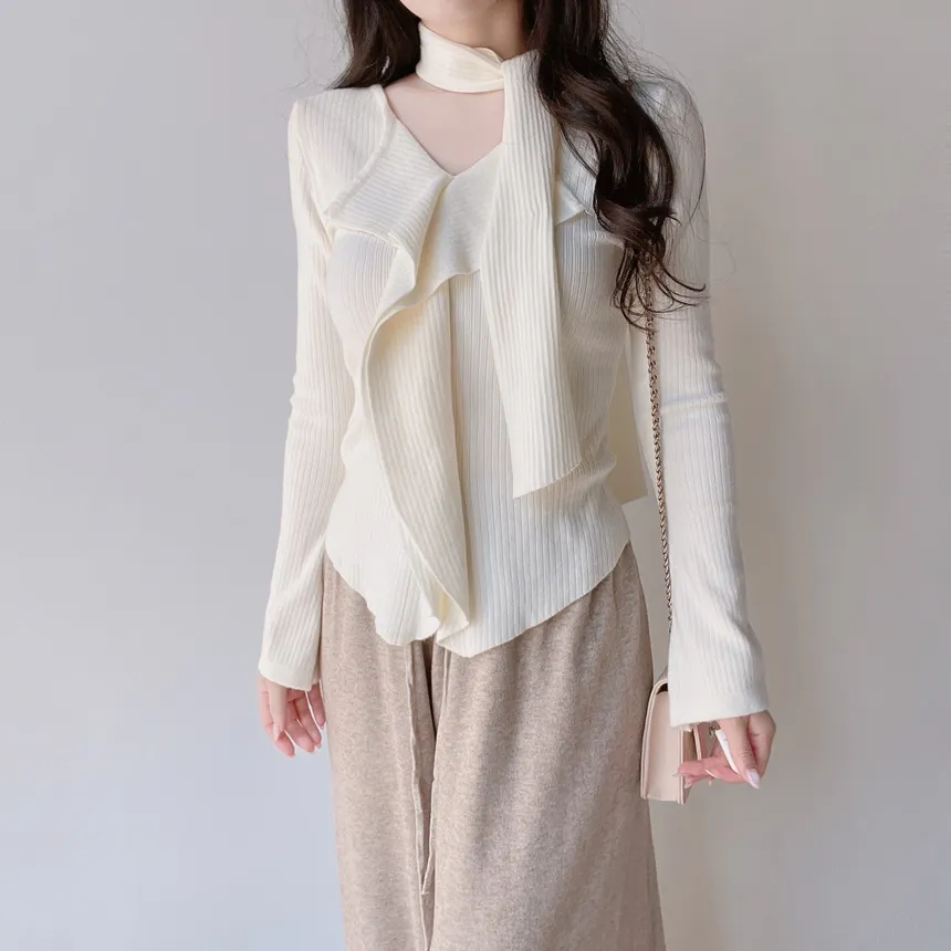 リブフリルニットストラップ付 | mirangmirang | 詳細画像59