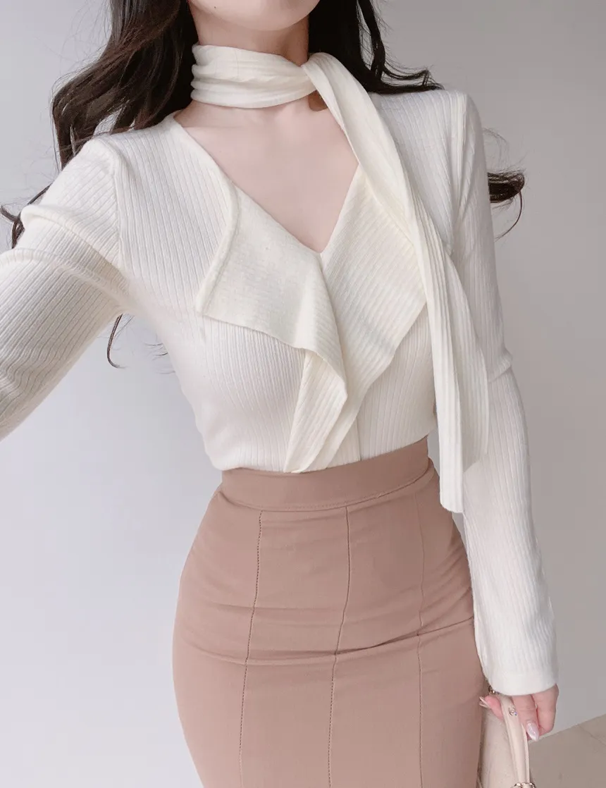 リブフリルニットストラップ付 | mirangmirang | 詳細画像64