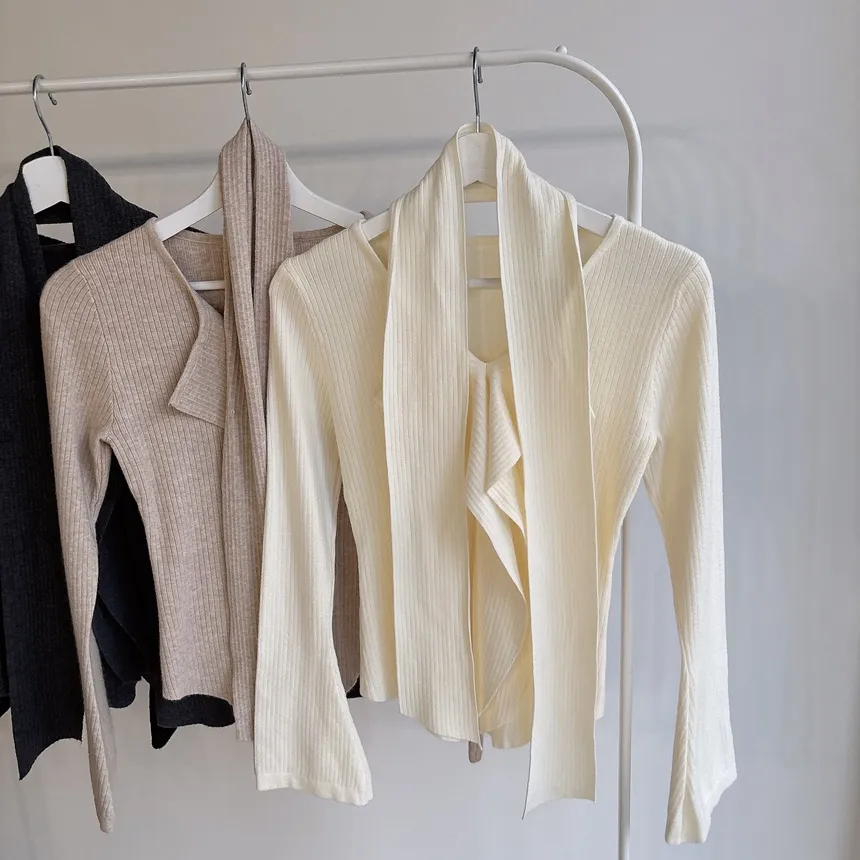 リブフリルニットストラップ付 | mirangmirang | 詳細画像72