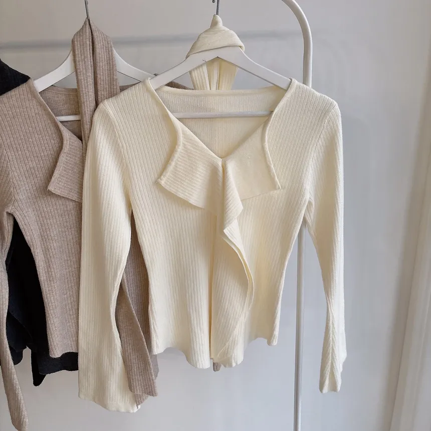 リブフリルニットストラップ付 | mirangmirang | 詳細画像74