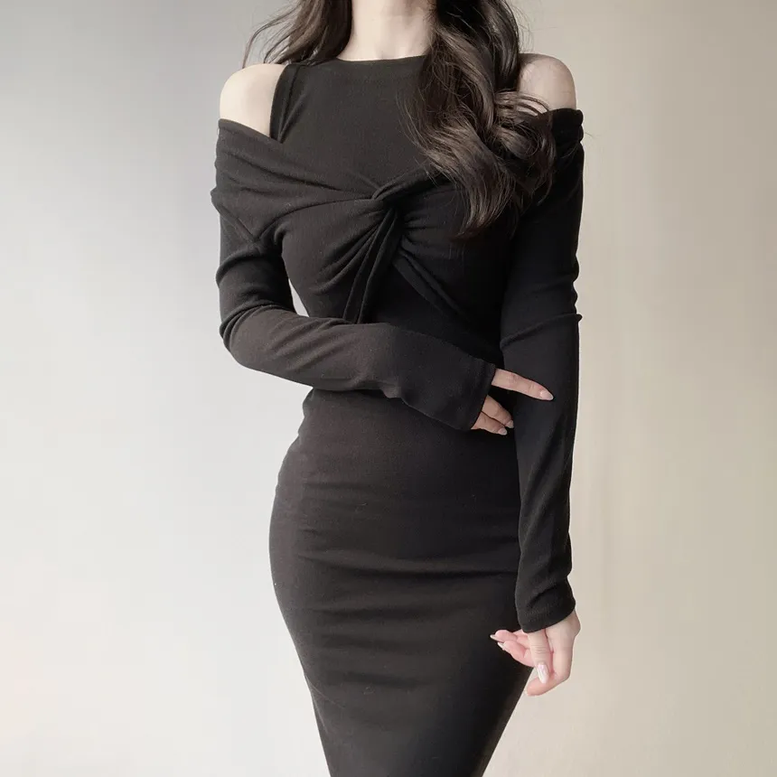 ツイストラウンドネックロングスリットアンサンブル | mirangmirang | 詳細画像19