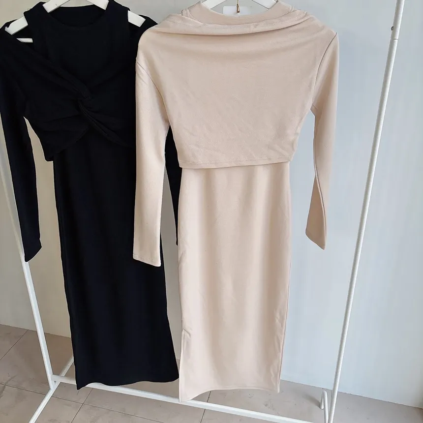 ツイストラウンドネックロングスリットアンサンブル | mirangmirang | 詳細画像27