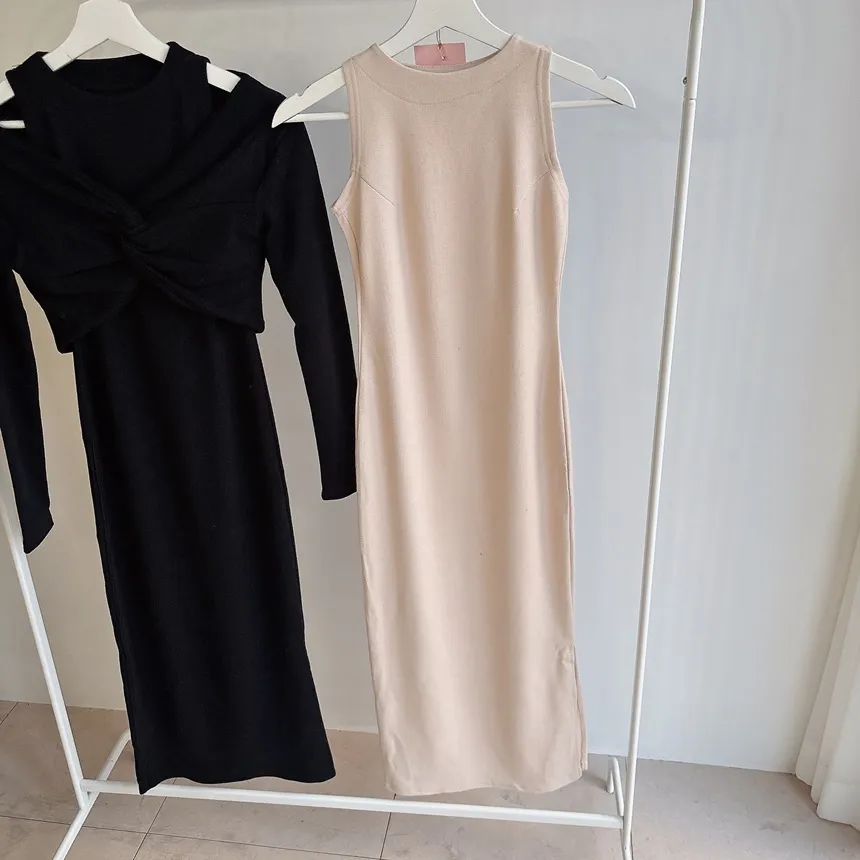 ツイストラウンドネックロングスリットアンサンブル | mirangmirang | 詳細画像29