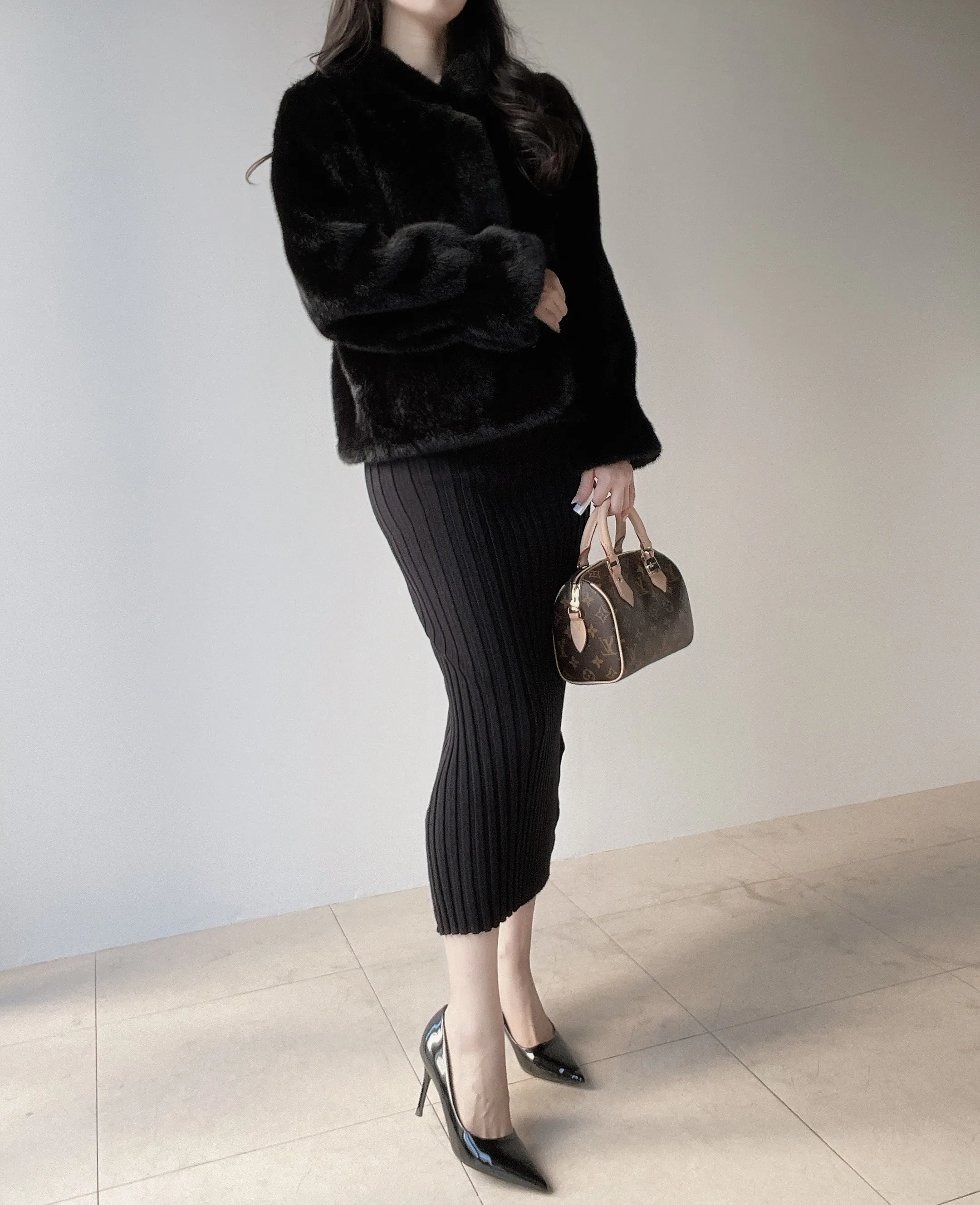 リブVネックロングバックリボンスリム | mirangmirang | 詳細画像21