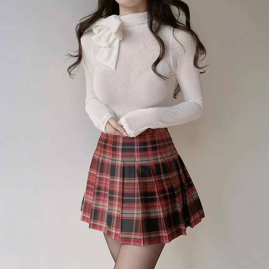 ストレッチスカーフネックTシャツ | mirangmirang | 詳細画像10