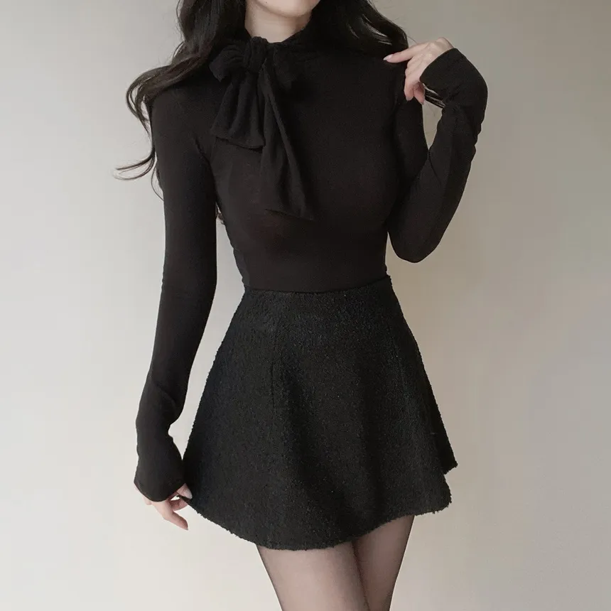 ストレッチスカーフネックTシャツ | mirangmirang | 詳細画像21