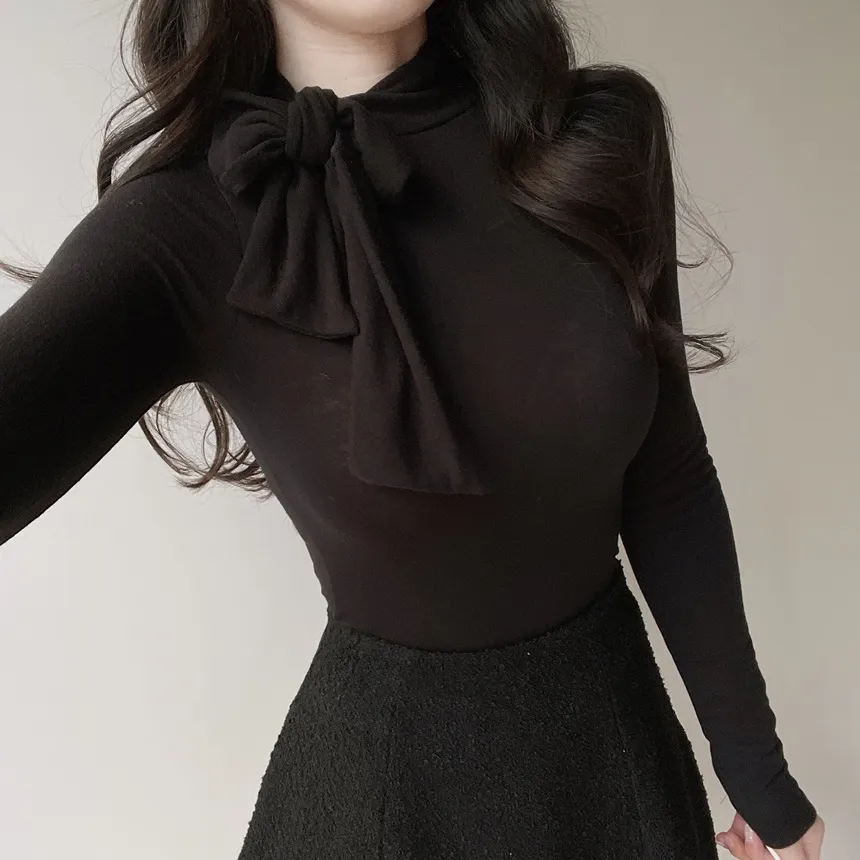 ストレッチスカーフネックTシャツ | mirangmirang | 詳細画像24