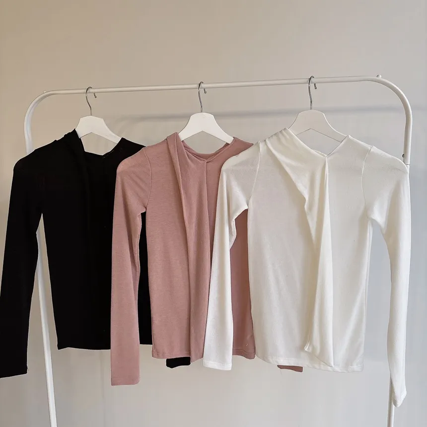 ストレッチスカーフネックTシャツ | mirangmirang | 詳細画像29