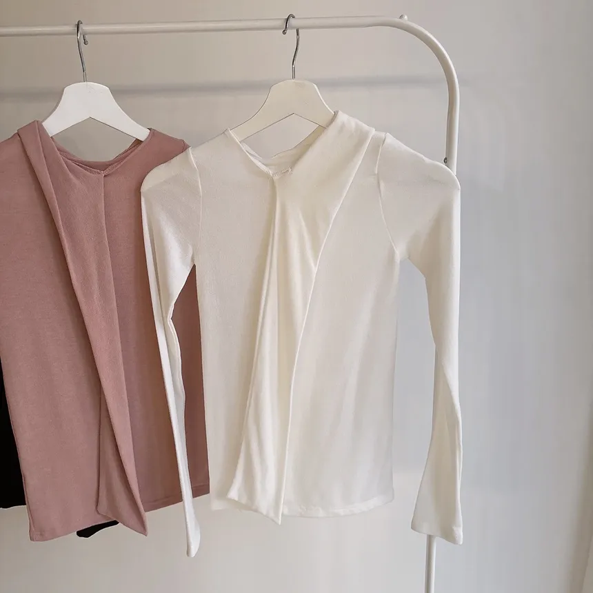 ストレッチスカーフネックTシャツ | mirangmirang | 詳細画像31