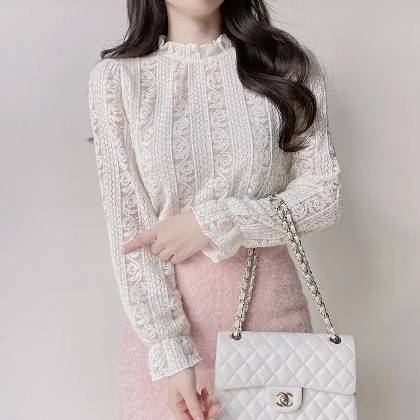 シャーリング花柄ブラウス | mirangmirang | 詳細画像2