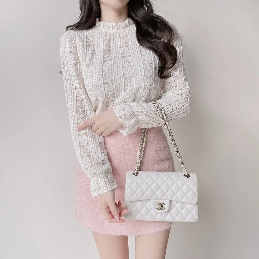 シャーリング花柄ブラウス | mirangmirang | 詳細画像9