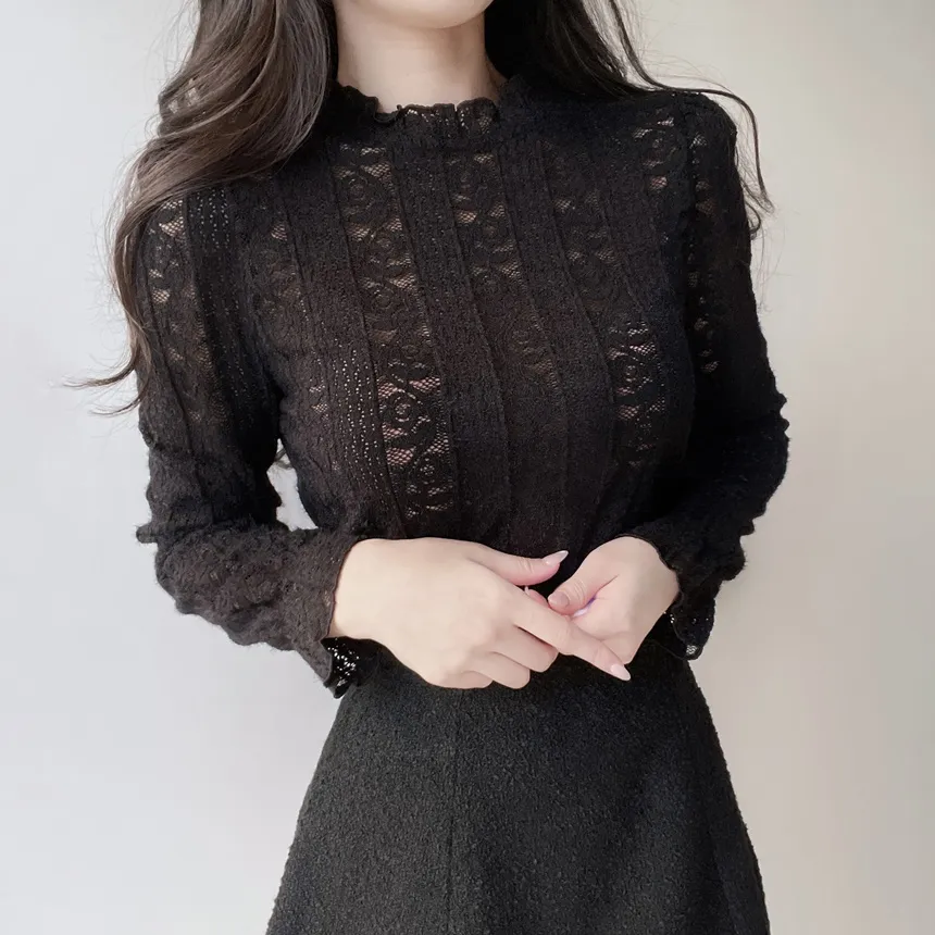 シャーリング花柄ブラウス | mirangmirang | 詳細画像30