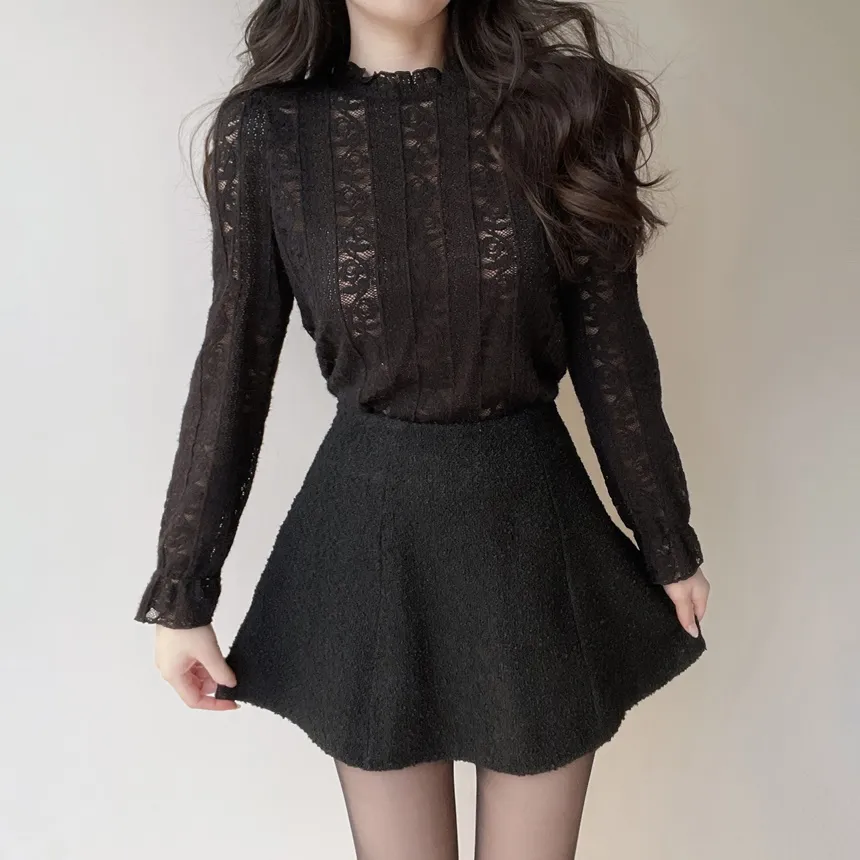 シャーリング花柄ブラウス | mirangmirang | 詳細画像33