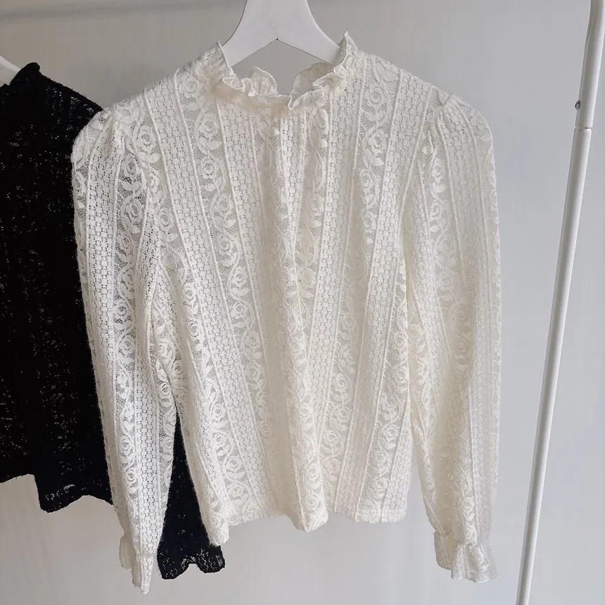 シャーリング花柄ブラウス | mirangmirang | 詳細画像37