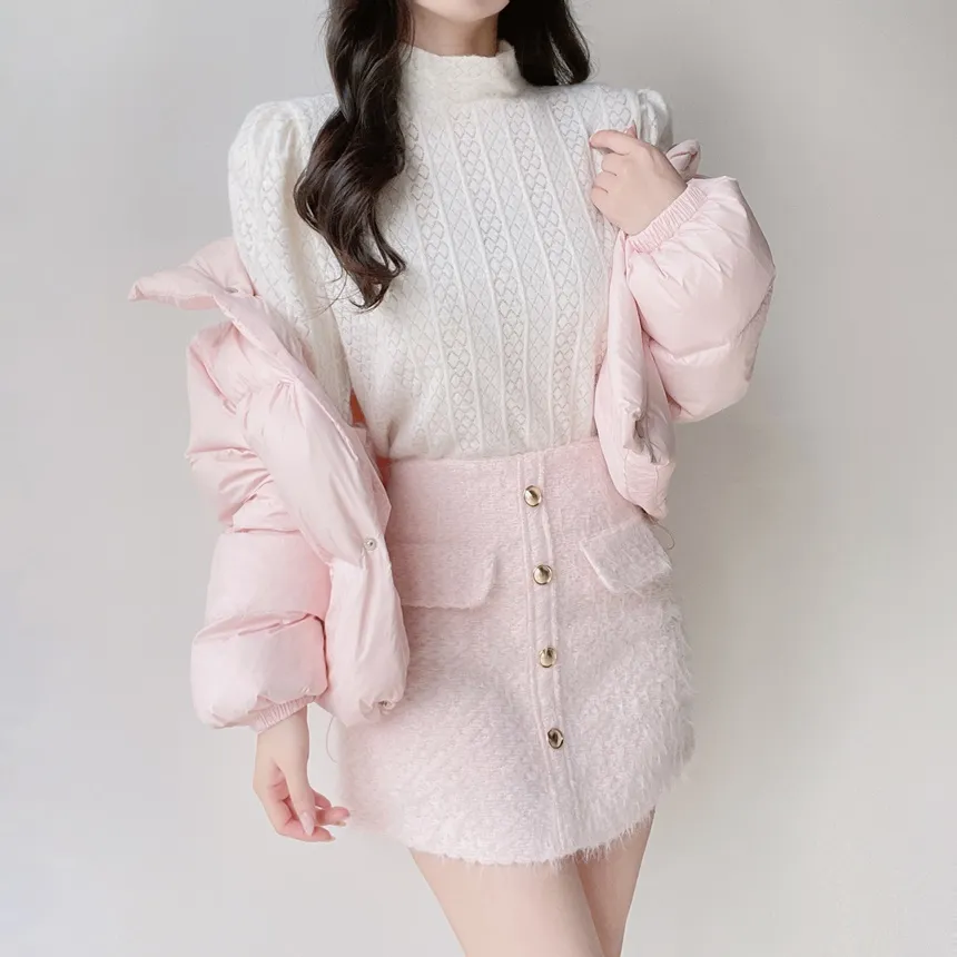 ニットハイネックパフスリーブブラウス | mirangmirang | 詳細画像20