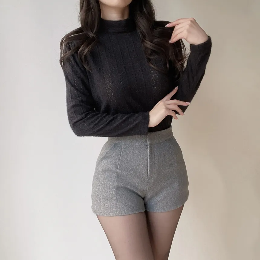 ニットハイネックパフスリーブブラウス | mirangmirang | 詳細画像33