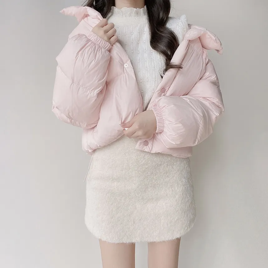 ハーフネックシャーリングハート刺繍ブラウス | mirangmirang | 詳細画像28