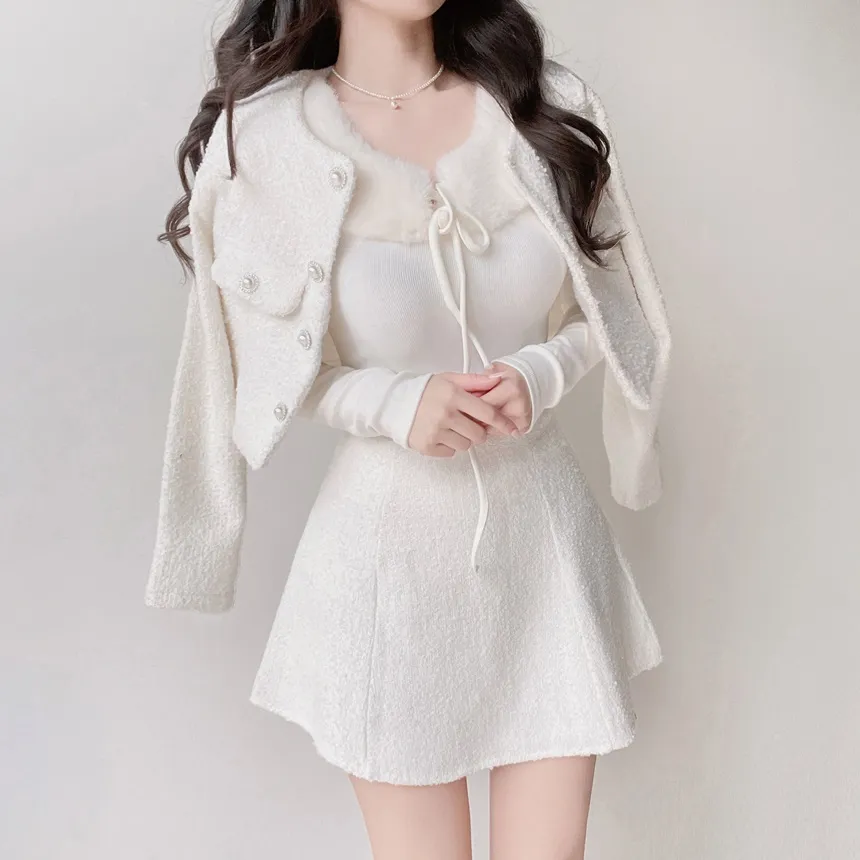 ツイードフレアスカート | mirangmirang | 詳細画像9