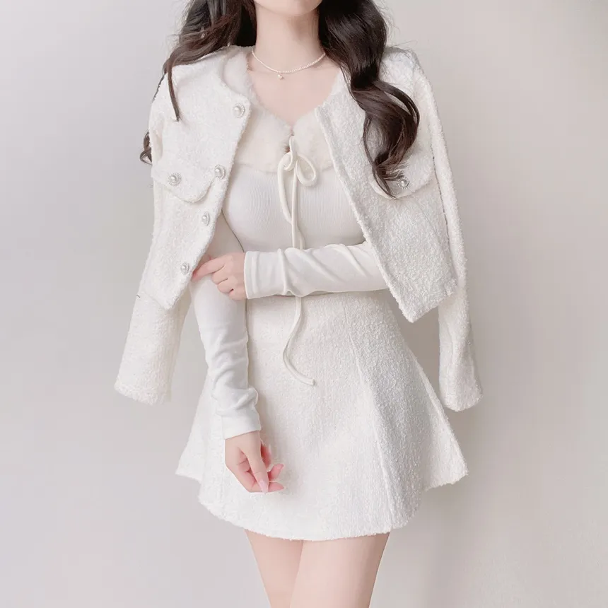 ツイードフレアスカート | mirangmirang | 詳細画像10