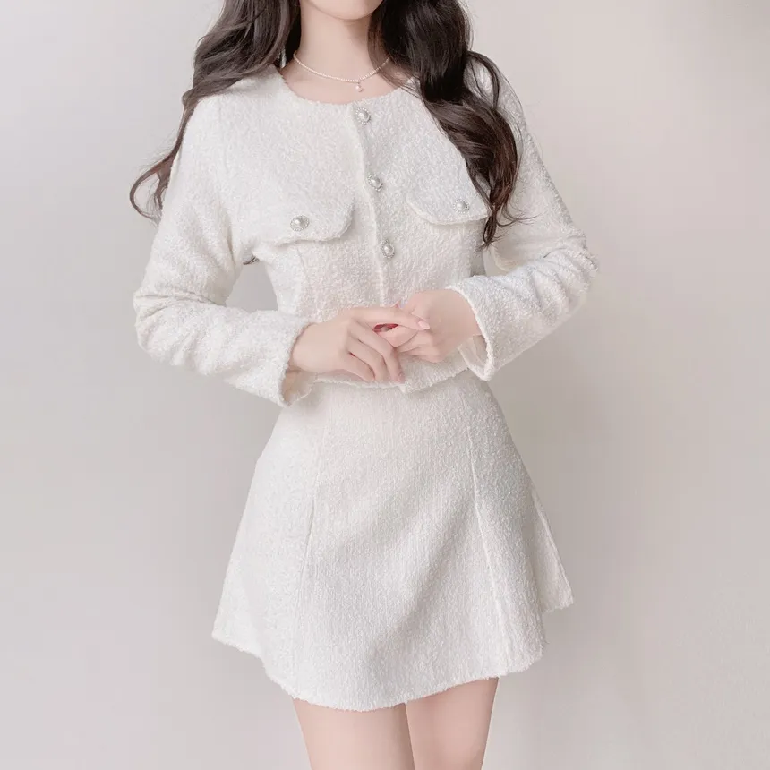 ツイードフレアスカート | mirangmirang | 詳細画像13