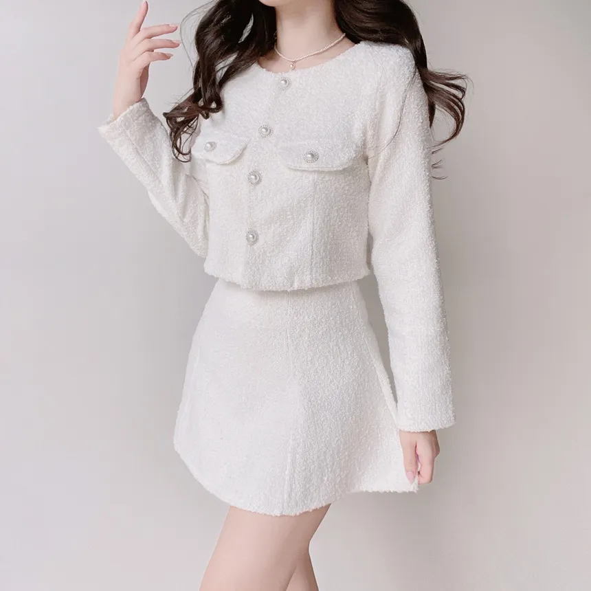 ツイードフレアスカート | mirangmirang | 詳細画像15