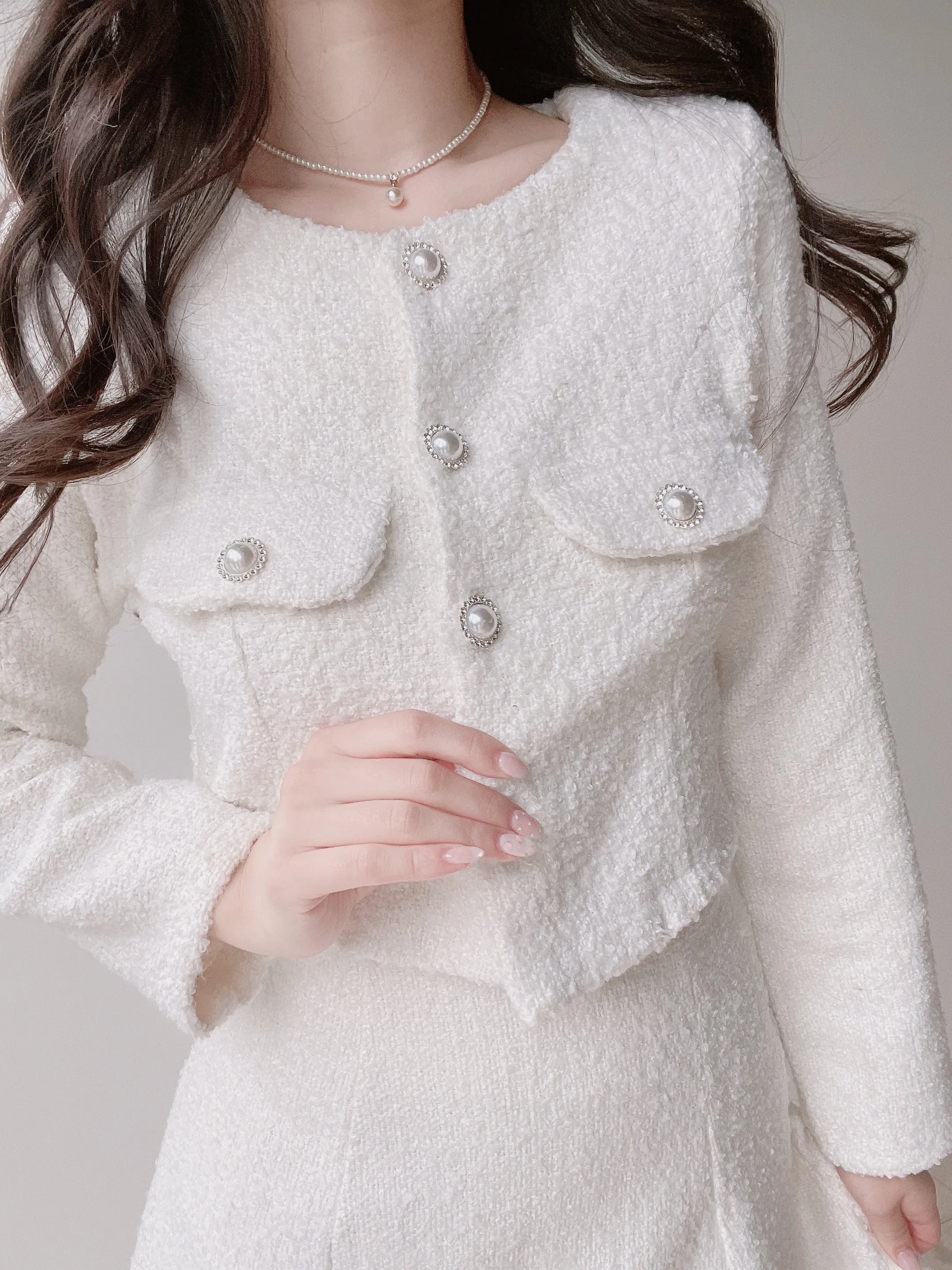 ツイードフレアスカート | mirangmirang | 詳細画像16