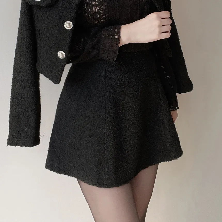 ツイードフレアスカート | mirangmirang | 詳細画像18