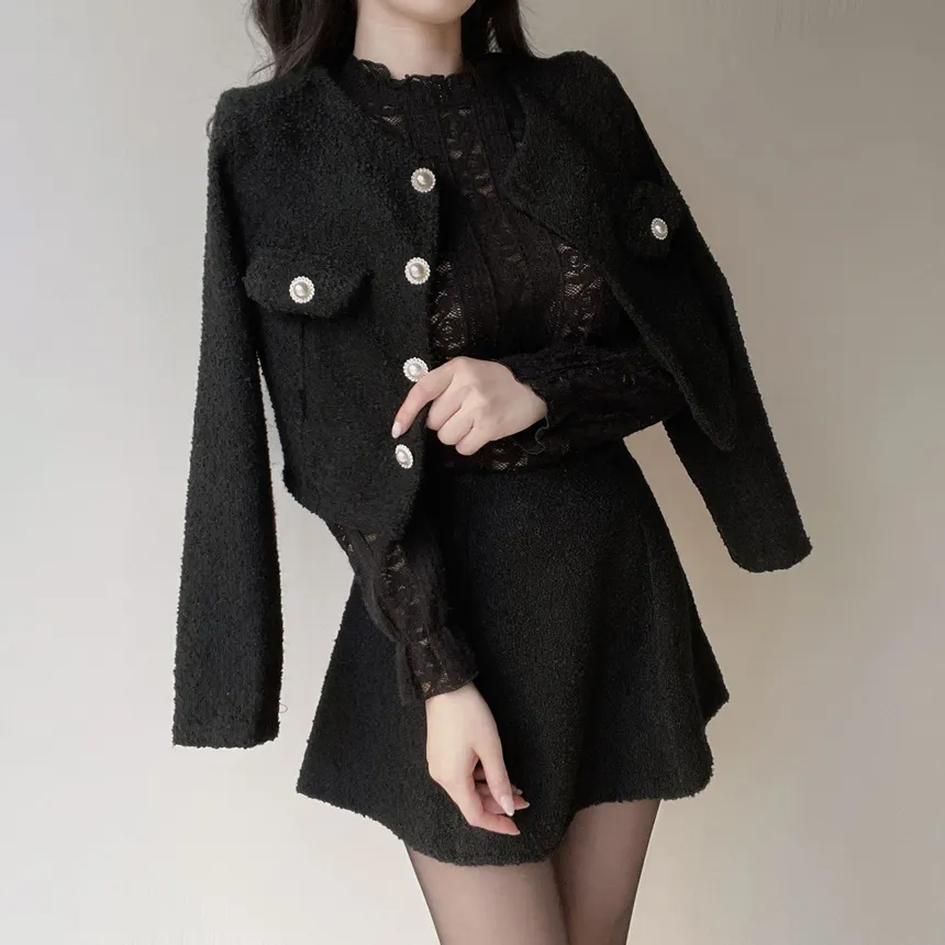 ツイードフレアスカート | mirangmirang | 詳細画像21