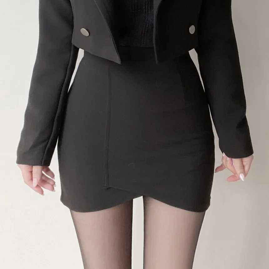 スリットHラインミニスカート | mirangmirang | 詳細画像3