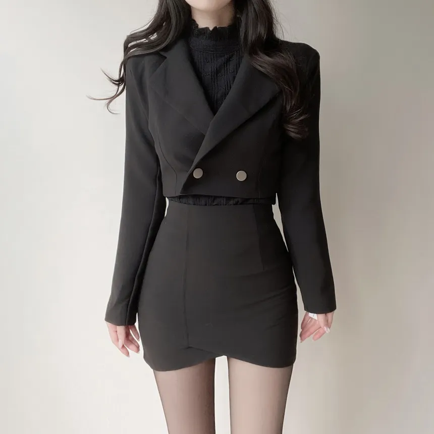 スリットHラインミニスカート | mirangmirang | 詳細画像11