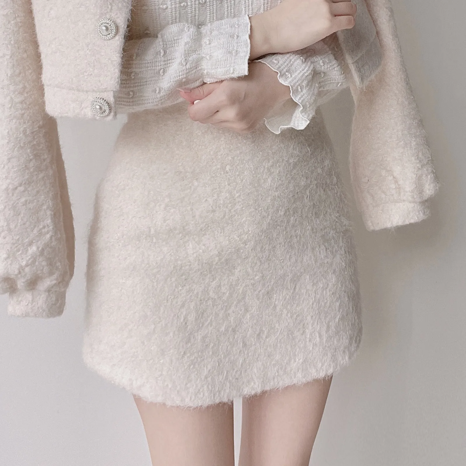 Hラインミニシンプルサイドジップスカート | mirangmirang | 詳細画像23