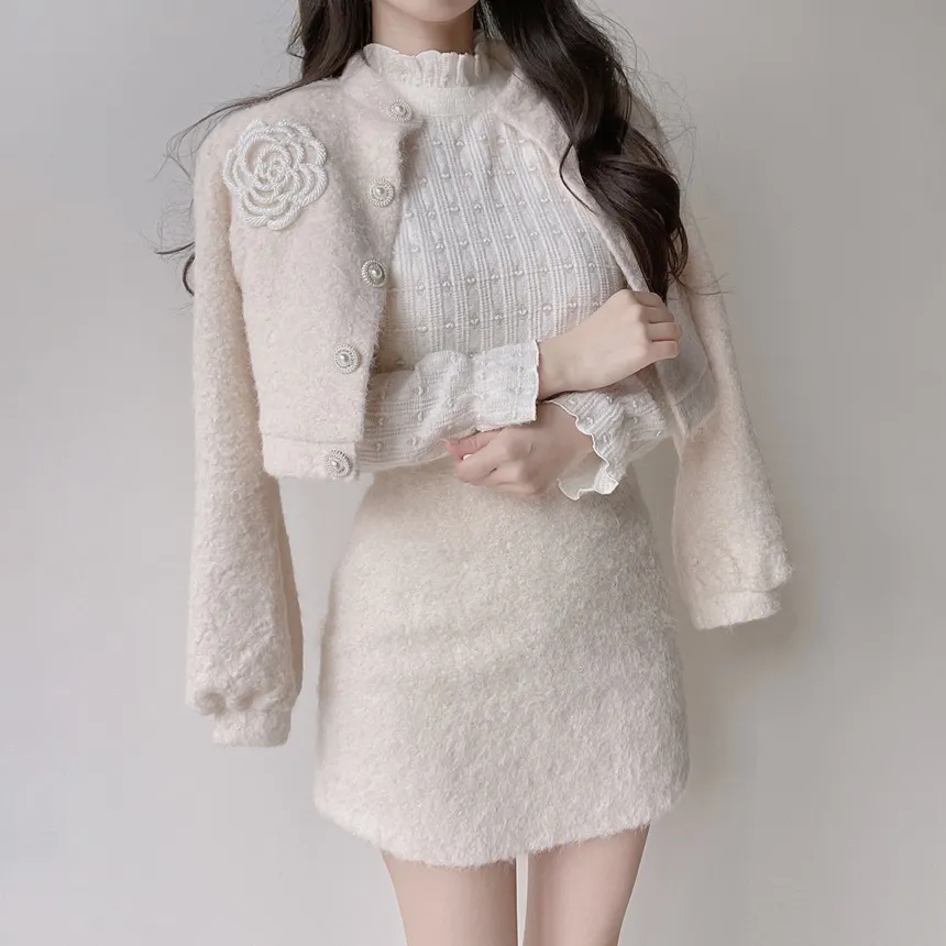 Hラインミニシンプルサイドジップスカート | mirangmirang | 詳細画像35