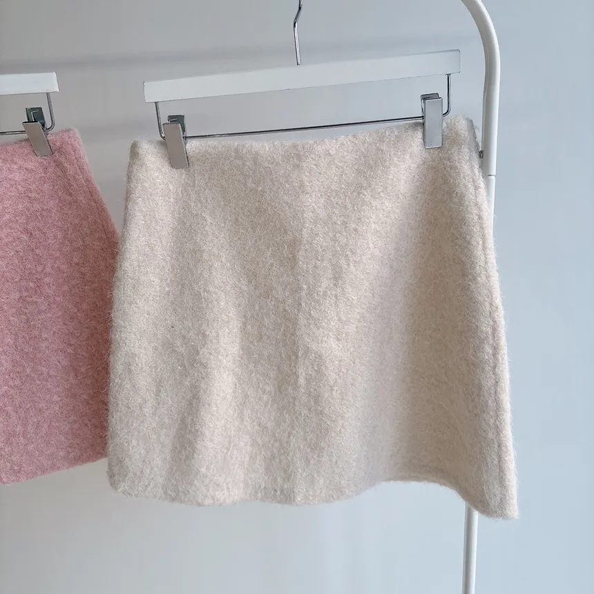 Hラインミニシンプルサイドジップスカート | mirangmirang | 詳細画像61