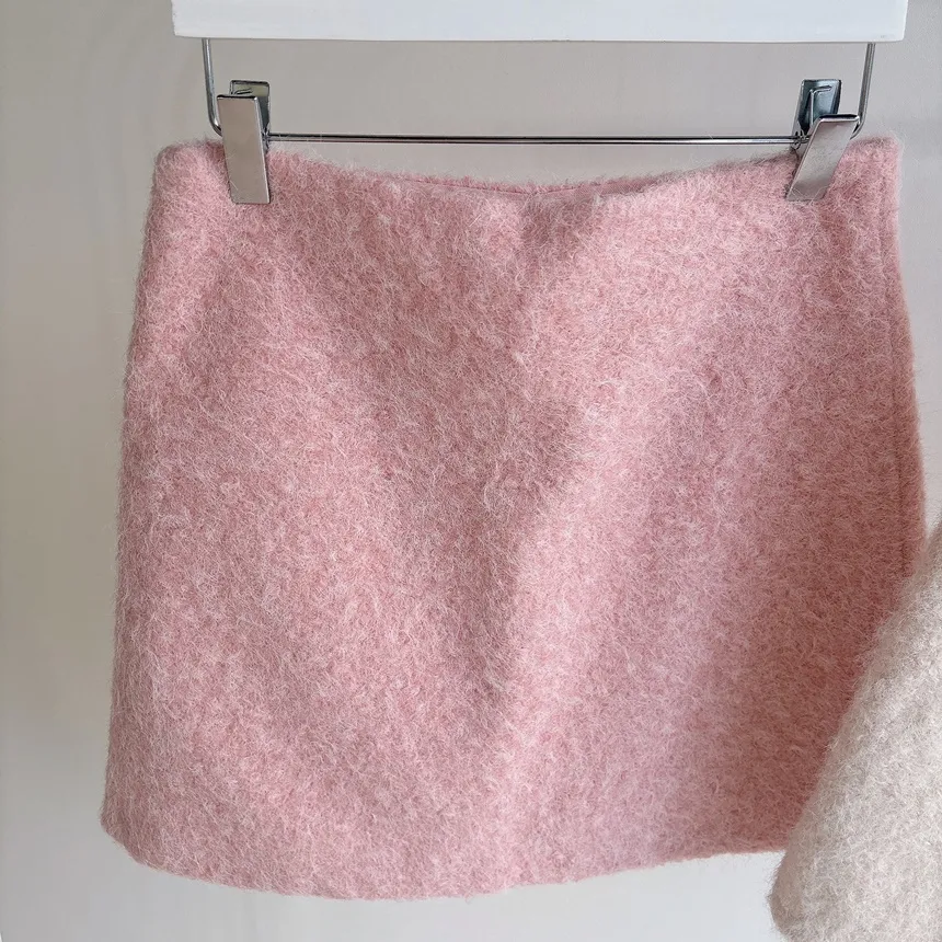 Hラインミニシンプルサイドジップスカート | mirangmirang | 詳細画像62