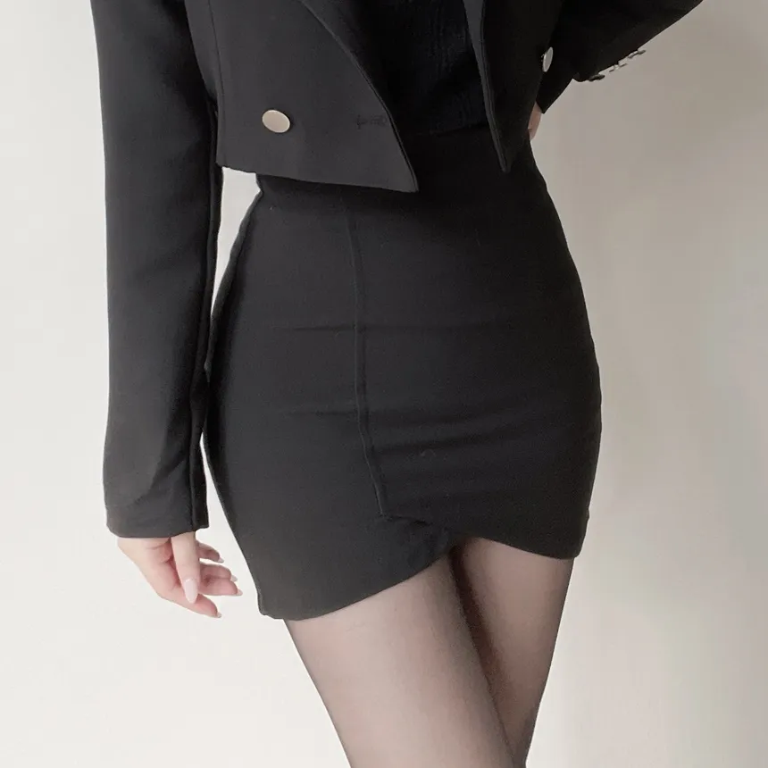 肩パッドテーラードカラーショートジャケット | mirangmirang | 詳細画像3