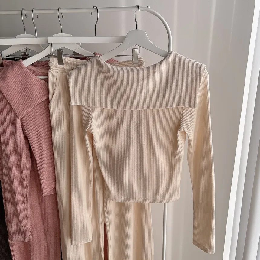 リブダブルジップウエストゴムドローストリングセーラーカラーセットアップ | mirangmirang | 詳細画像40