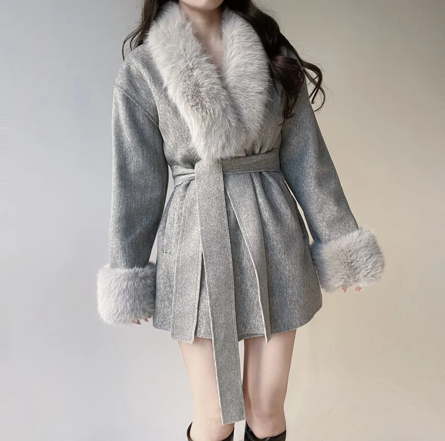 エコファーハーフコートストラップ付 | mirangmirang | 詳細画像19