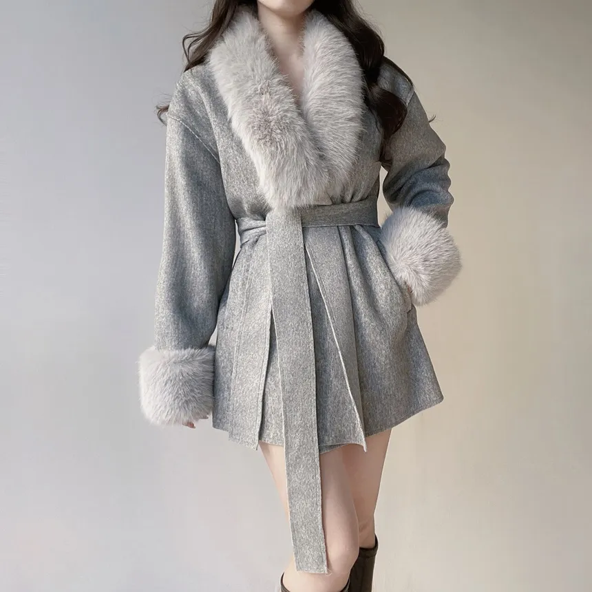 エコファーハーフコートストラップ付 | mirangmirang | 詳細画像23