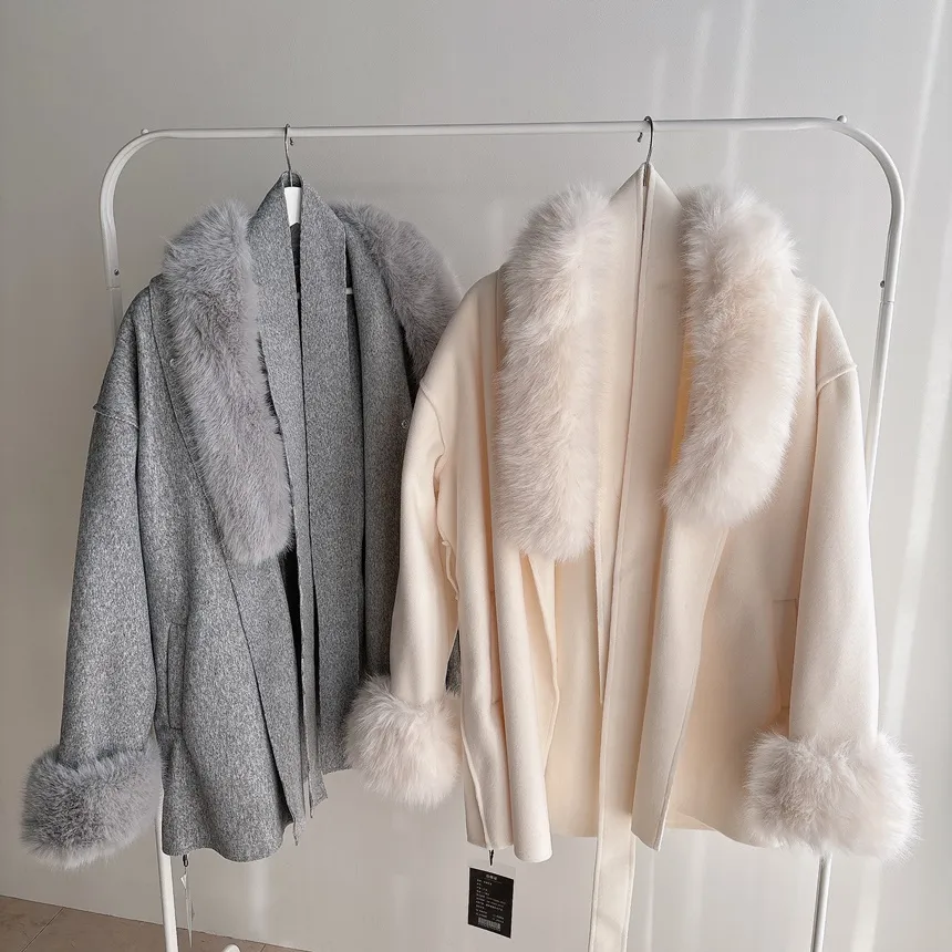 エコファーハーフコートストラップ付 | mirangmirang | 詳細画像25