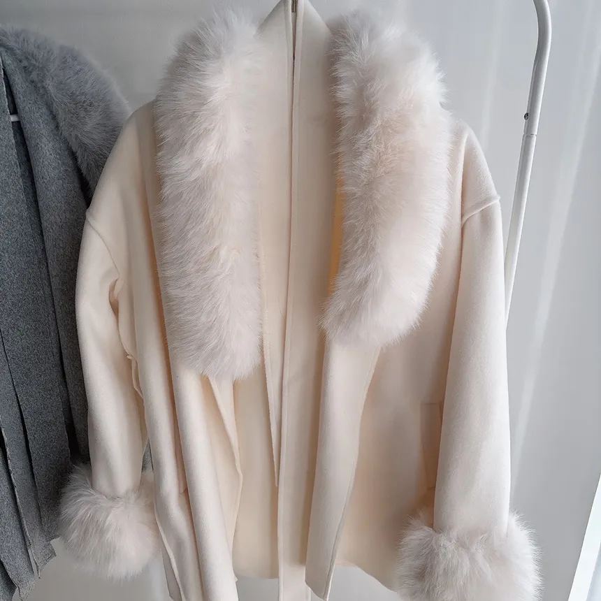 エコファーハーフコートストラップ付 | mirangmirang | 詳細画像26