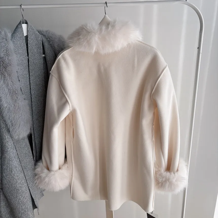 エコファーハーフコートストラップ付 | mirangmirang | 詳細画像29