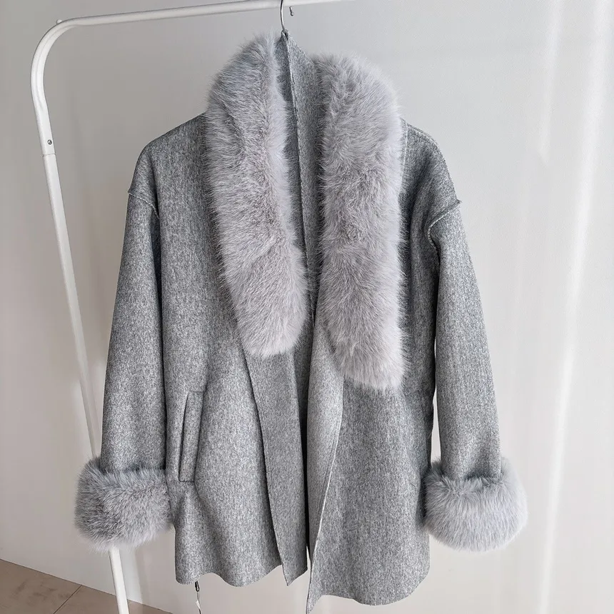 エコファーハーフコートストラップ付 | mirangmirang | 詳細画像30