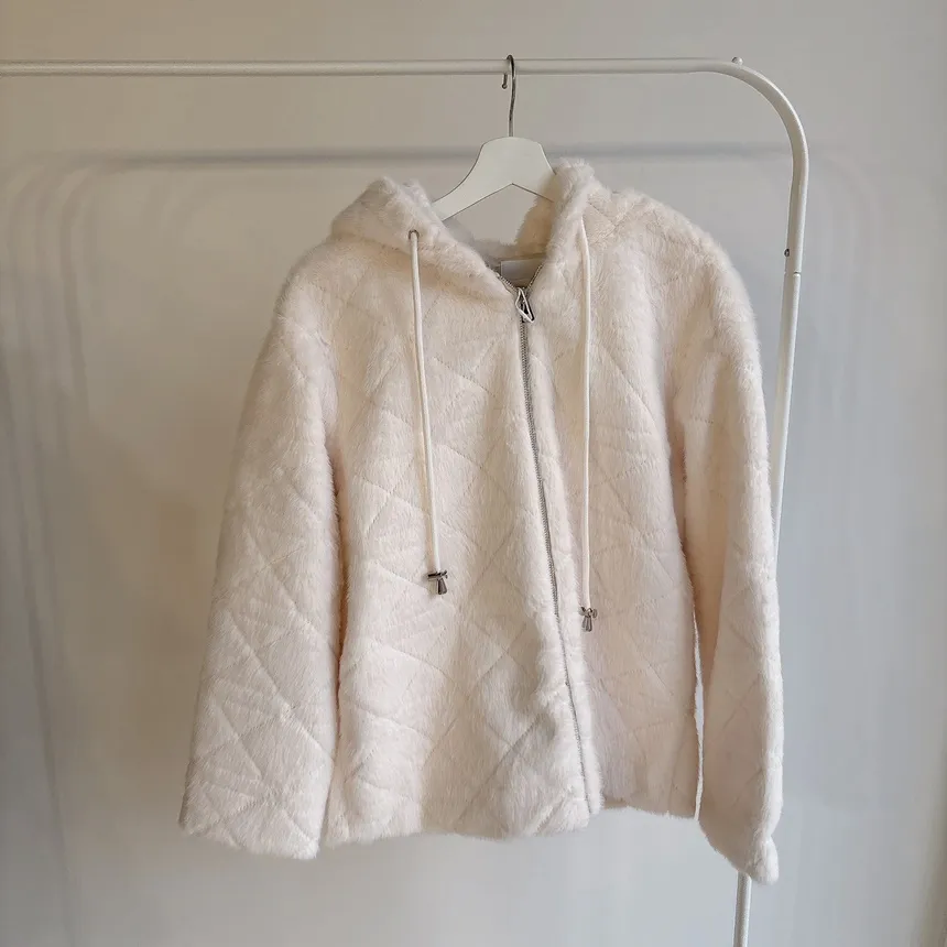 エコファーフードキルティングジャンパー | mirangmirang | 詳細画像22